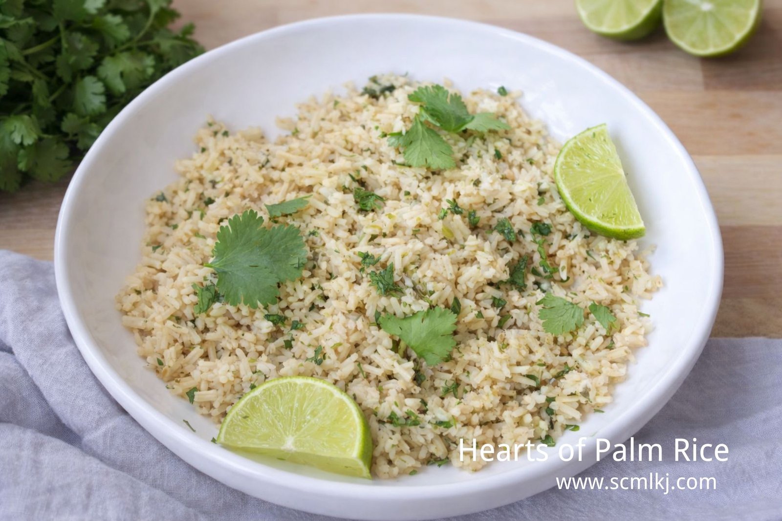 Hearts of palm rice - best texture rice alternative for sushi