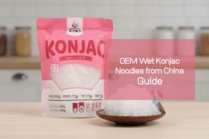 Fideos konjac húmedos OEM de China: Opciones de personalización, MOQ y Guía de marca propia