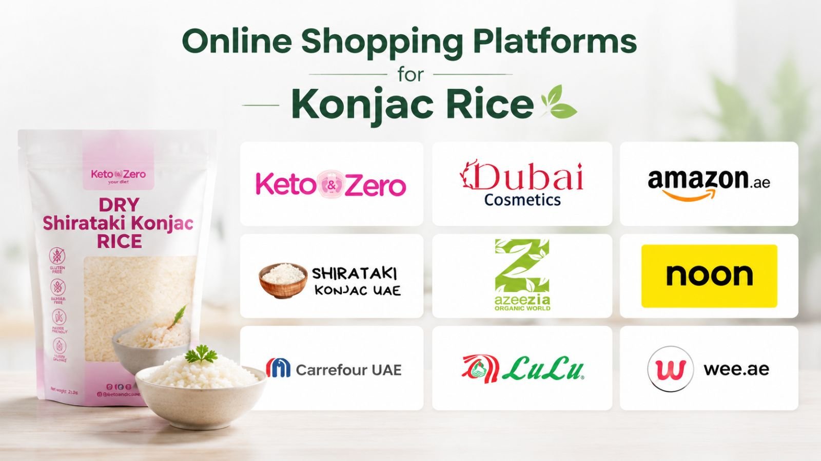 Online shopping platforms for konjac rice