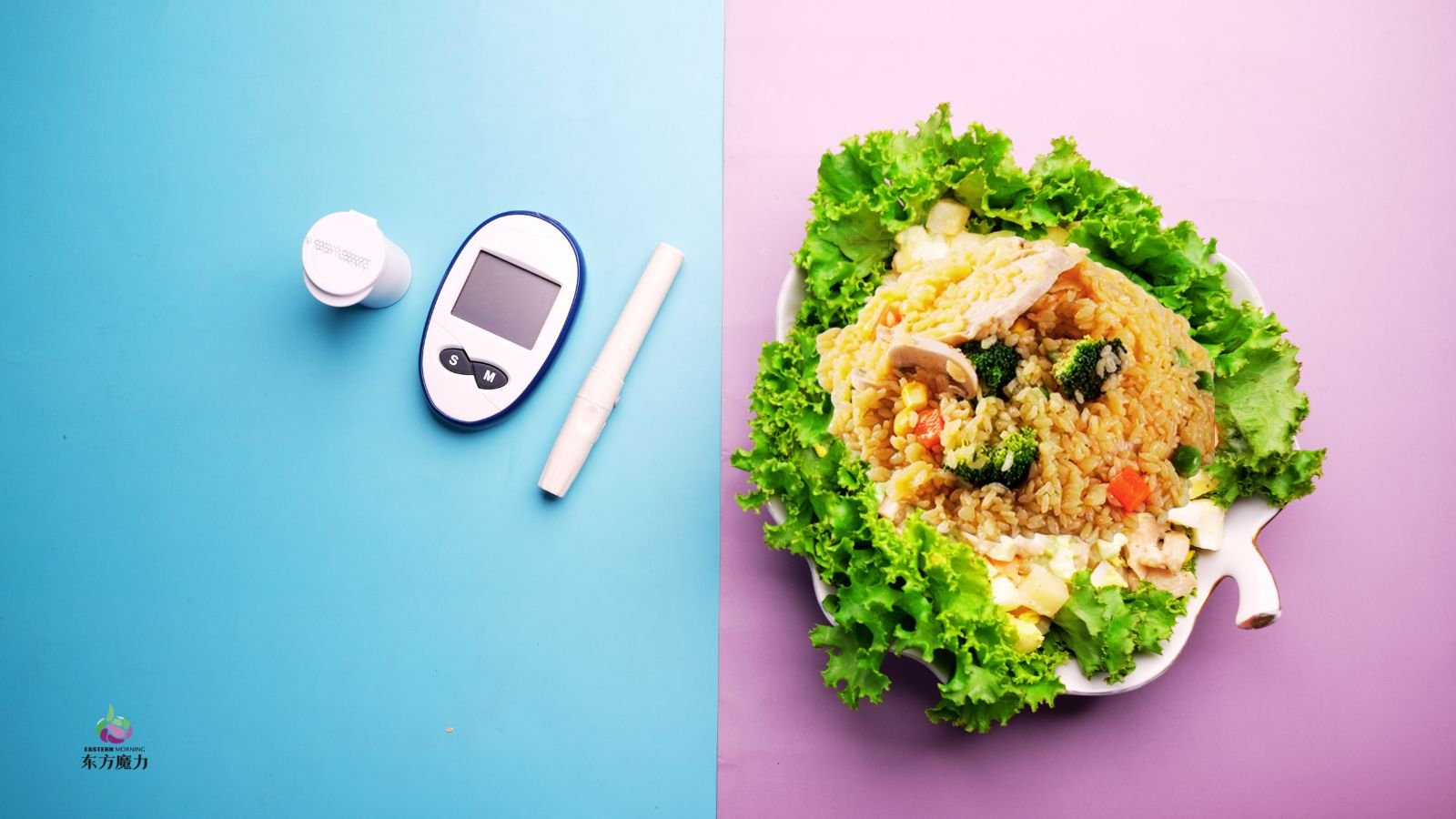 blood sugar monitoring with konjac rice meal
