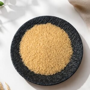 Dry konjac rice gluten-free high protein vegan rice alternative, low carb shirataki rice made from konjac
